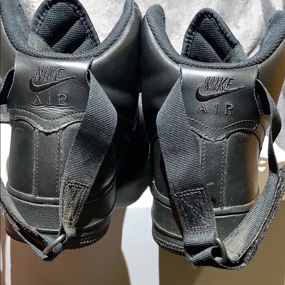 All Black High Top Air Force 1’s - Picture 3 of 4